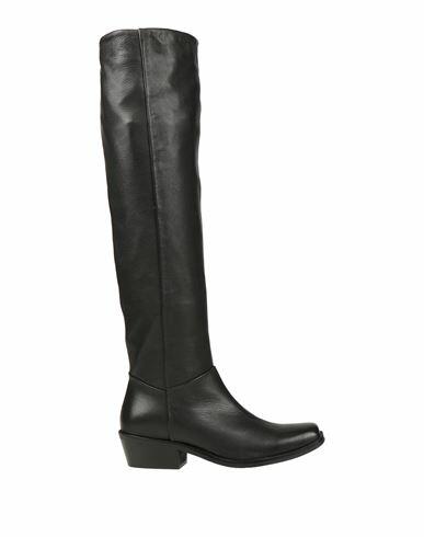 Janet & Janet Woman Boot Black Leather Cover