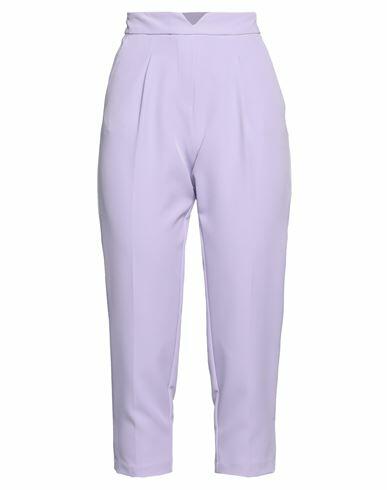 Twenty Easy By Kaos Woman Pants Lilac Polyester, Elastane Cover