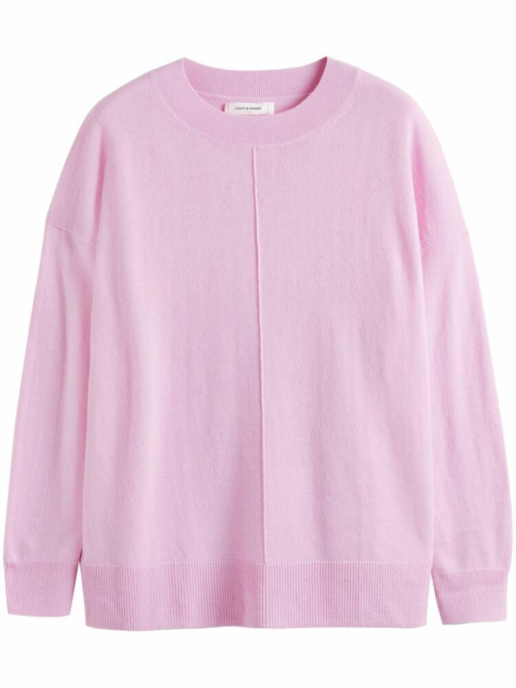 Chinti & Parker crew-neck drop-shoulder jumper - Pink Cover