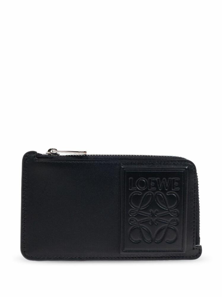 LOEWE Anagram leather coin card holder - Black Cover