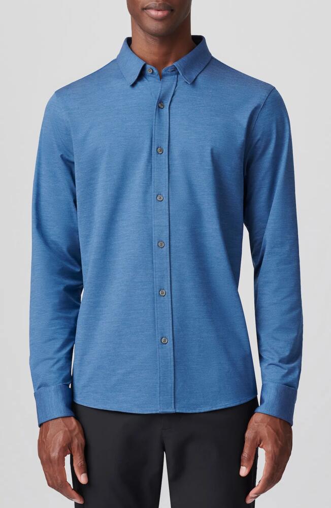 Rhone Commuter Slim Fit Shirt in Medium Blue Oxford Cover