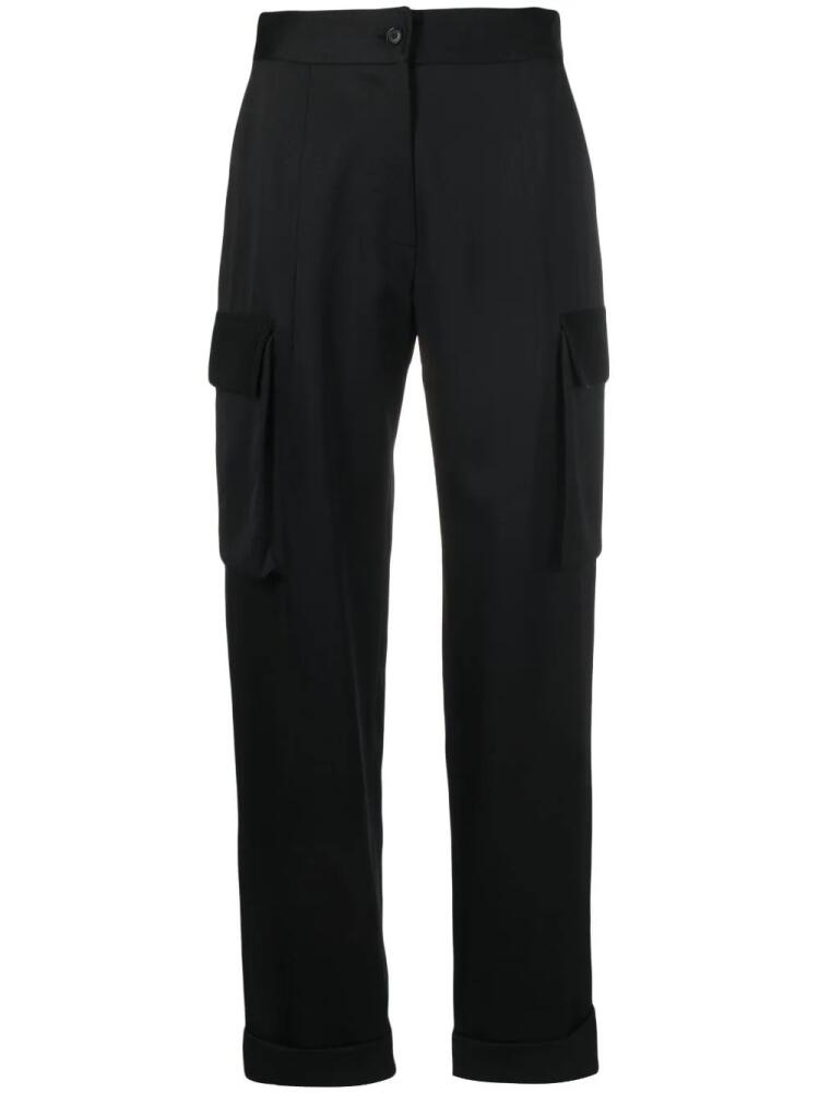 Kiton satin cargo trousers - Black Cover