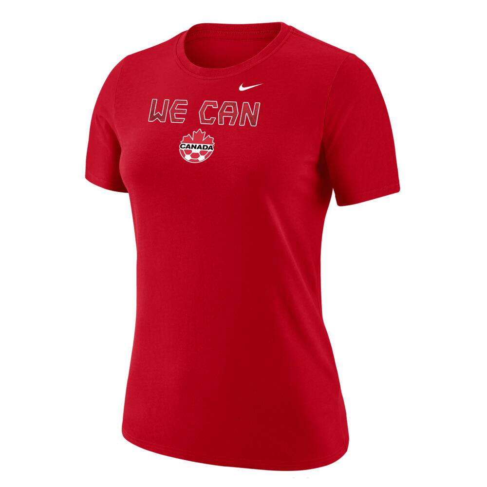 Canada Nike Women's Soccer T-Shirt in Red Cover