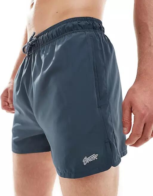 Pull & Bear swim shorts in deep blue Cover