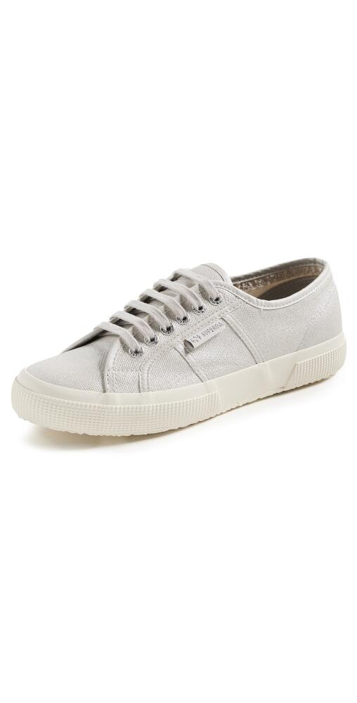 Superga 2750 Pearl Matte Canvas Sneakers Grey Silver-Favorio Cover