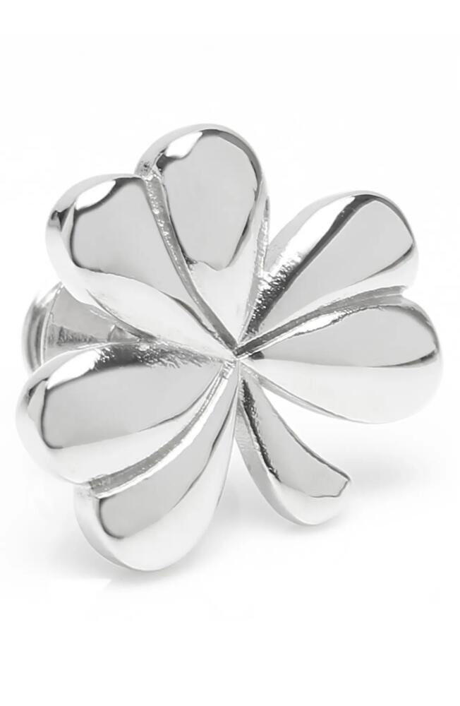 Cufflinks, Inc. Clover Lapel Pin in Silver Cover