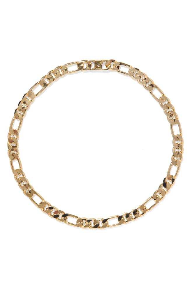 Lady Grey Large Figaro Chain Necklace in Gold Cover