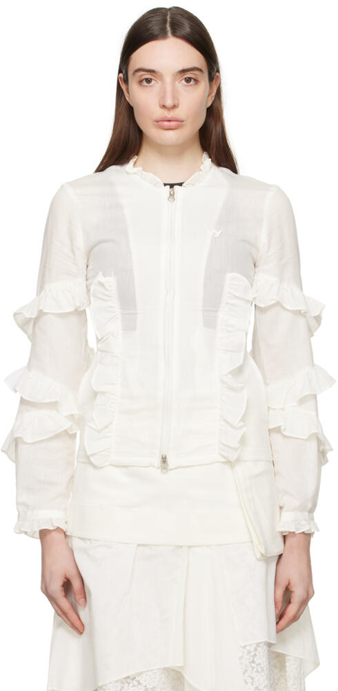 OPEN YY White Frill Shirt Cover