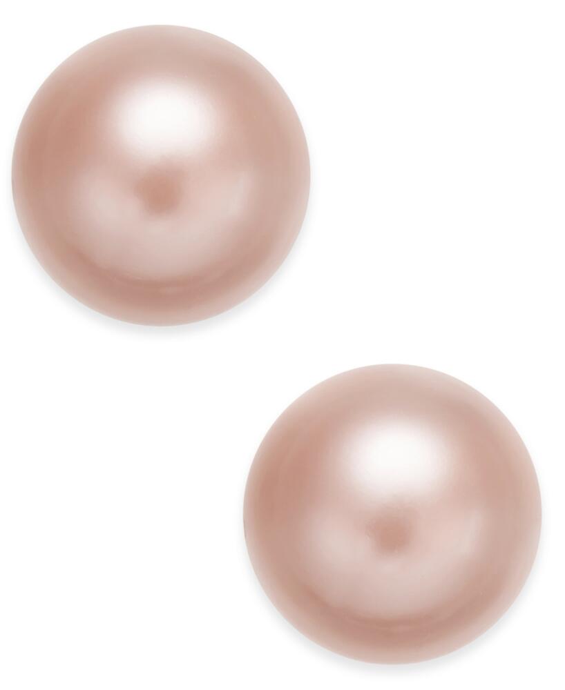 Charter Club Imitation Pearl (12mm) Stud Earrings, Created for Macy's - Pink Cover