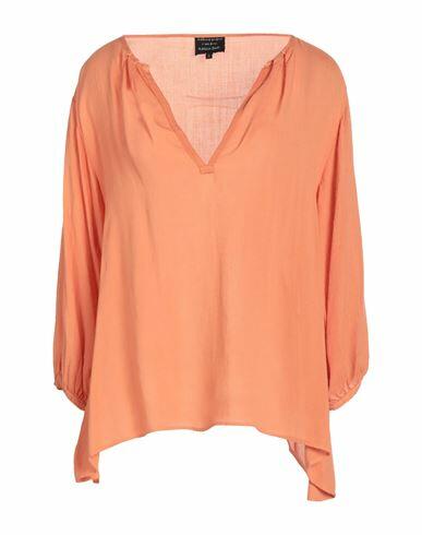 Alessia Santi Woman Top Orange Viscose, Wool Cover