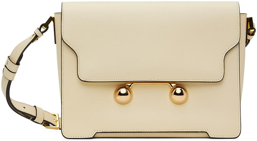 Marni Beige Leather Trunkaroo Medium Bag Cover