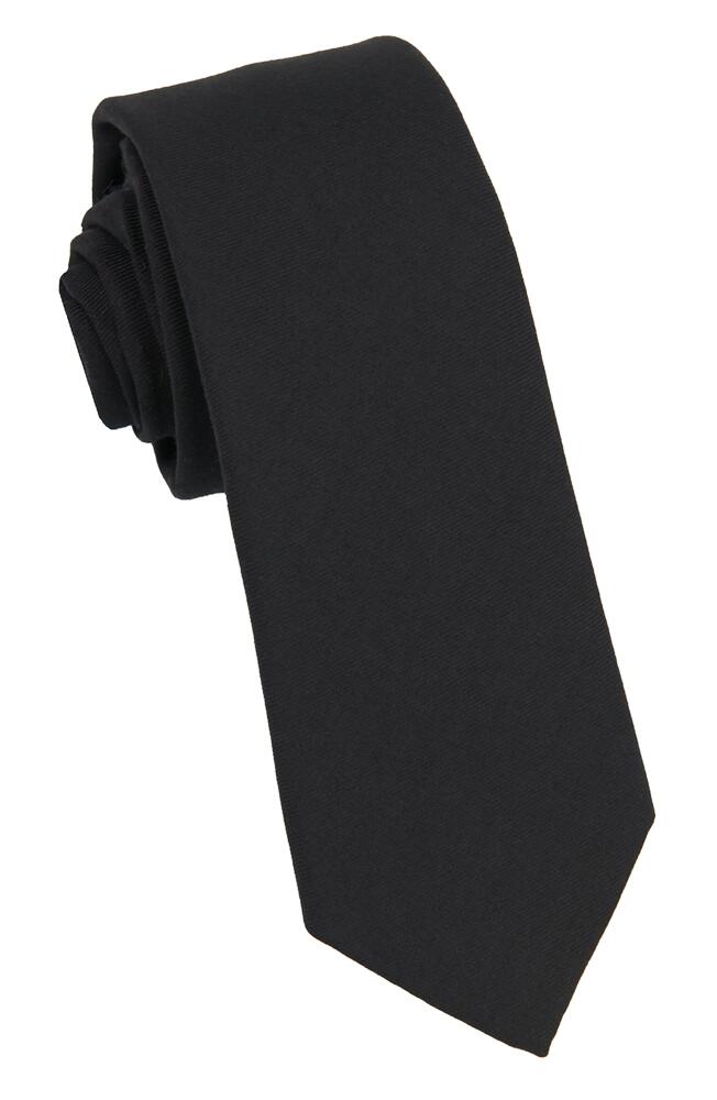 Brooklyn Brigade Solid Cotton Tie in Black Cover