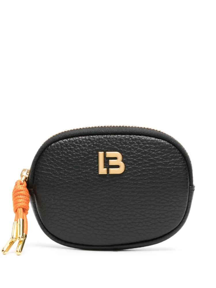 Bimba y Lola logo-plaque leather coin purse - Black Cover