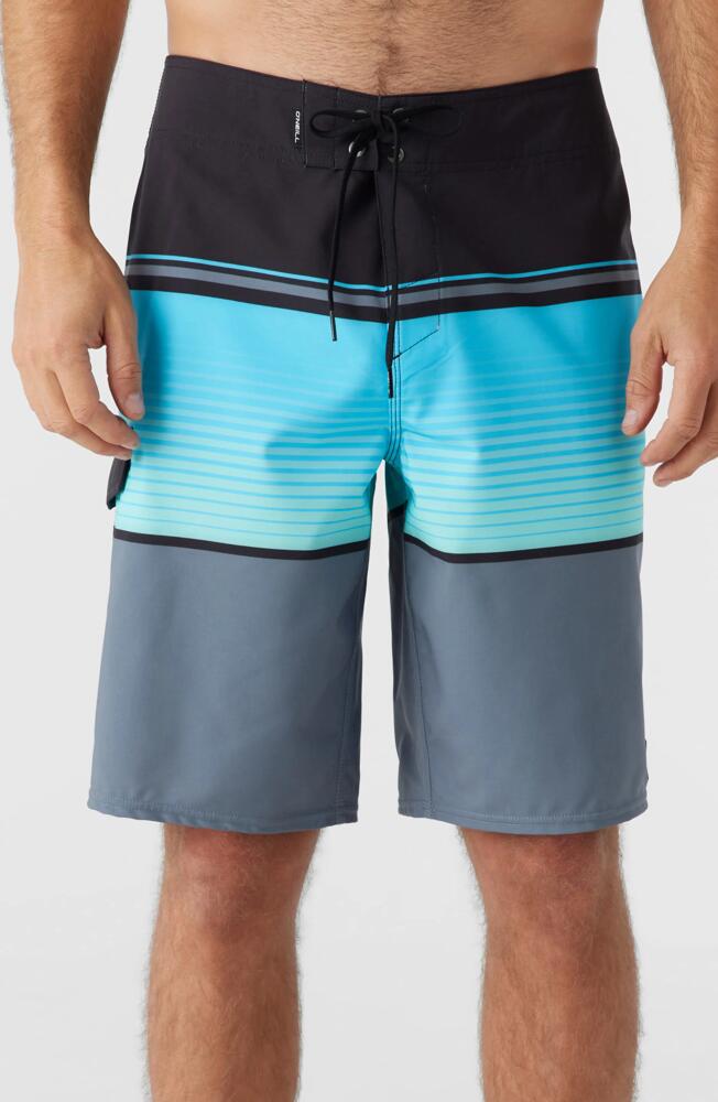 O'Neill Lennox Stripe Board Shorts in Black Cover