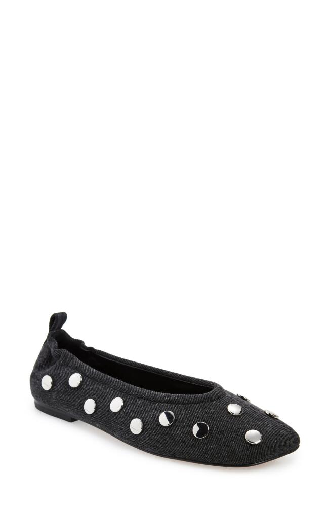 3.1 Phillip Lim ID Stretch Back Stud Ballet Flat in Washed Black Cover