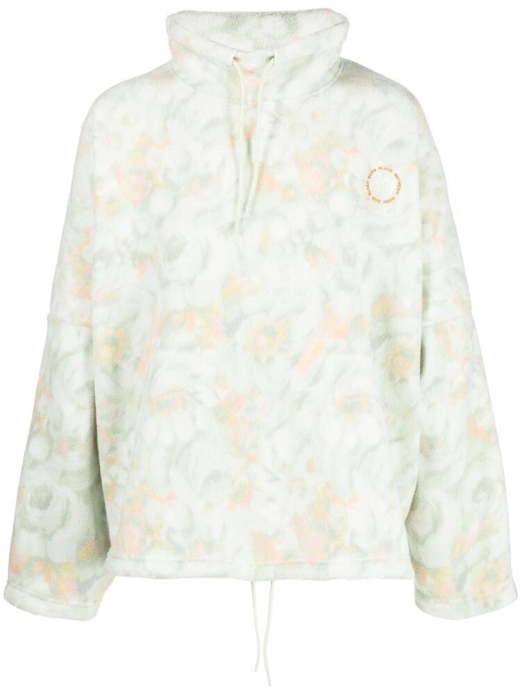 Martine Rose floral-print fleece jumper - Green Cover