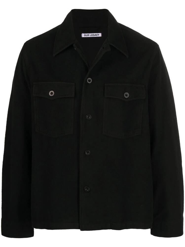 OUR LEGACY button-up shirt jacket - Black Cover