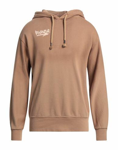 Disclaimer Man Sweatshirt Khaki Cotton Cover