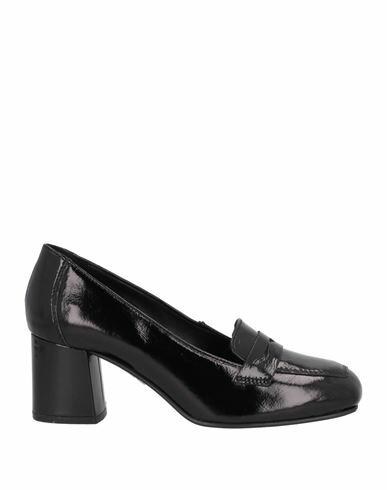 Cafènoir Woman Loafers Black Leather Cover