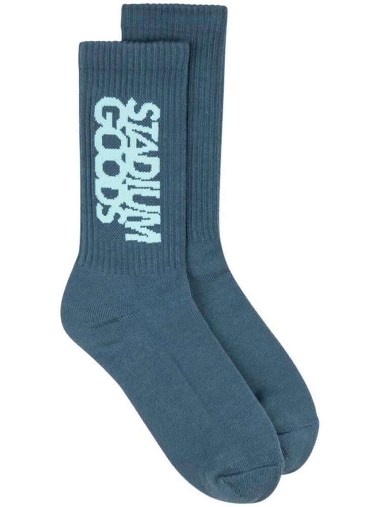 STADIUM GOODS® logo ''River'' crew socks - Blue Cover