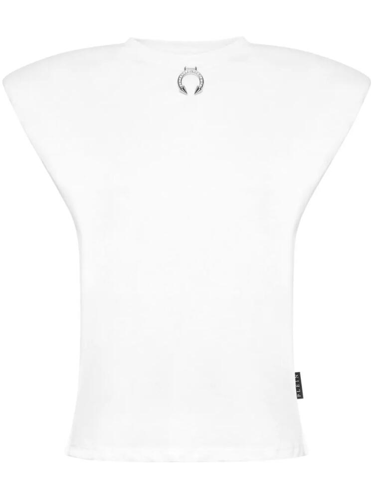 Philipp Plein ring-embellished padded tank top - White Cover