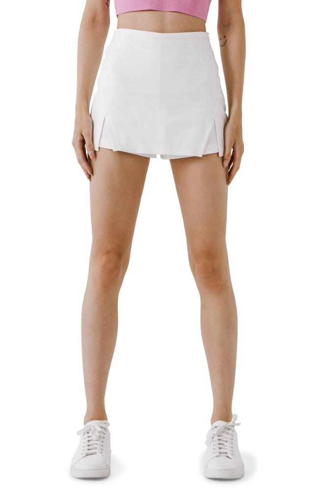 Endless Rose Cutout Skort in White Cover