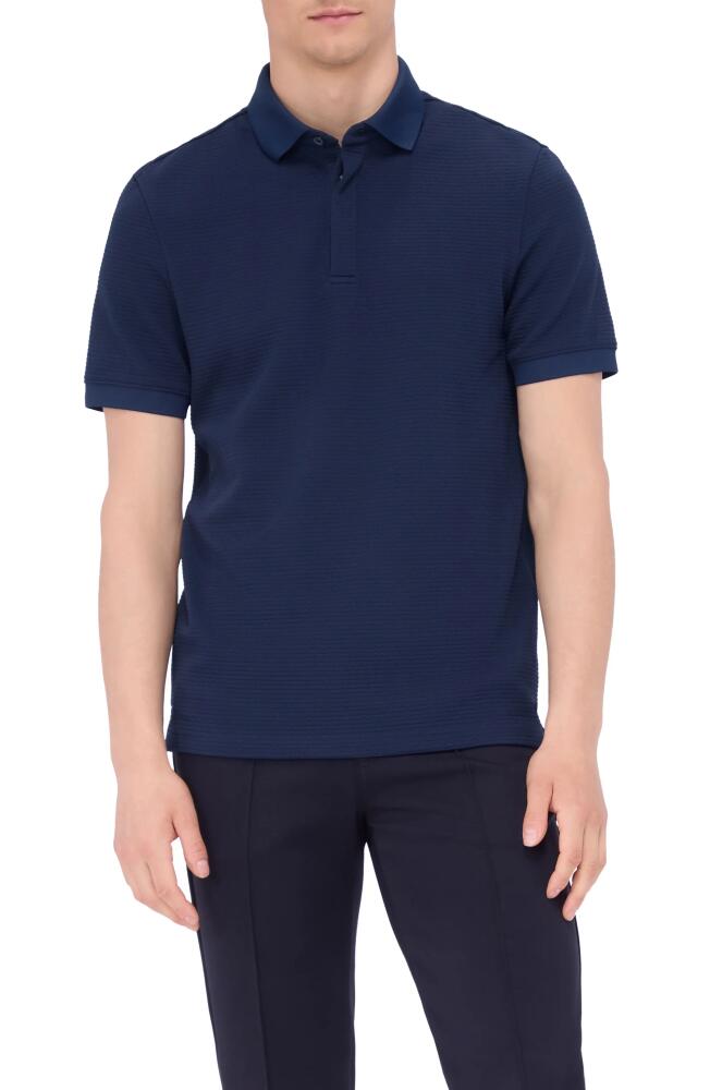 Bugatchi Textured Polo in Navy Cover