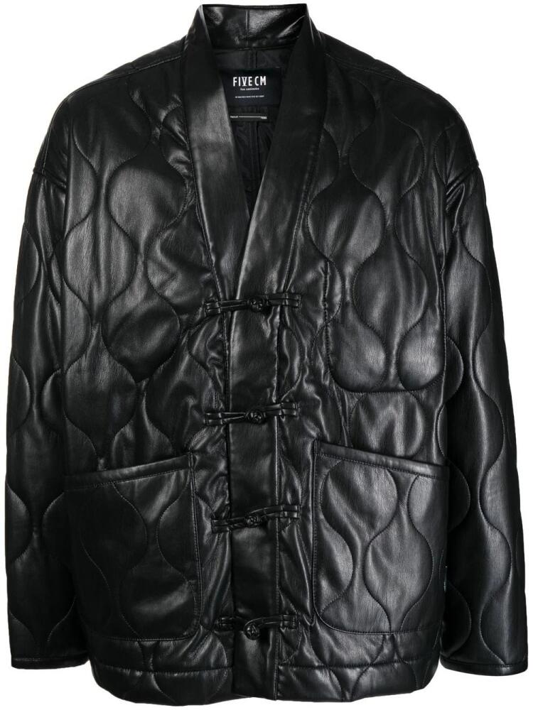 FIVE CM faux-leather jacket - Black Cover