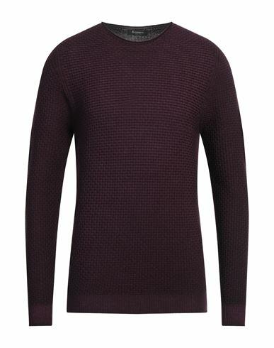 Arovescio Man Sweater Deep purple Merino Wool Cover