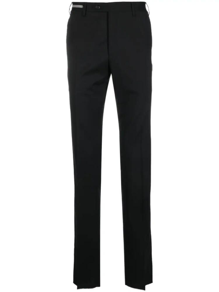 Corneliani slim-cut virgin-wool trousers - Black Cover