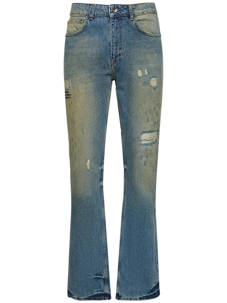 FLÂNEUR Distressed Faded Straight Jeans Cover