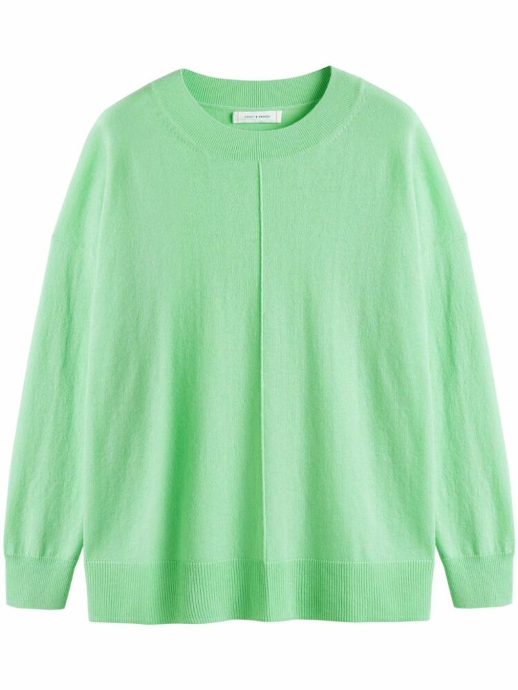 Chinti & Parker crew-neck drop-shoulder jumper - Green Cover