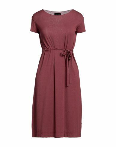 Roberto Collina Woman Mini dress Brick red Viscose, Polyester Cover