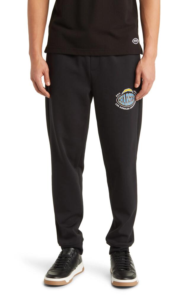 BOSS x NFL Cotton Blend Joggers in Los Angeles Chargers Black Cover