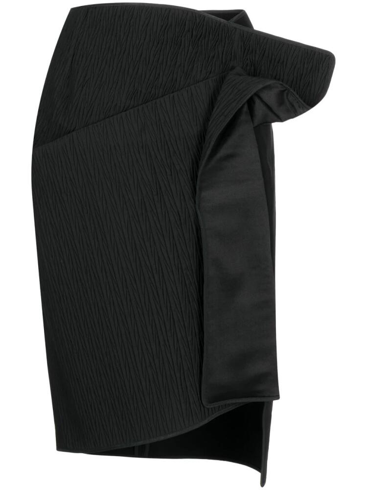 Maticevski twist-detail asymmetric skirt - Black Cover