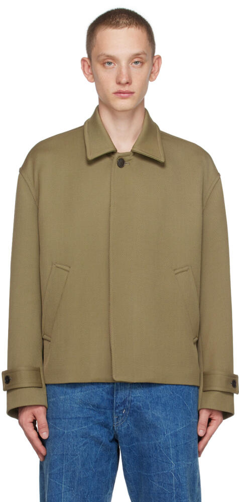 AURALEE Khaki Carsey Jacket Cover