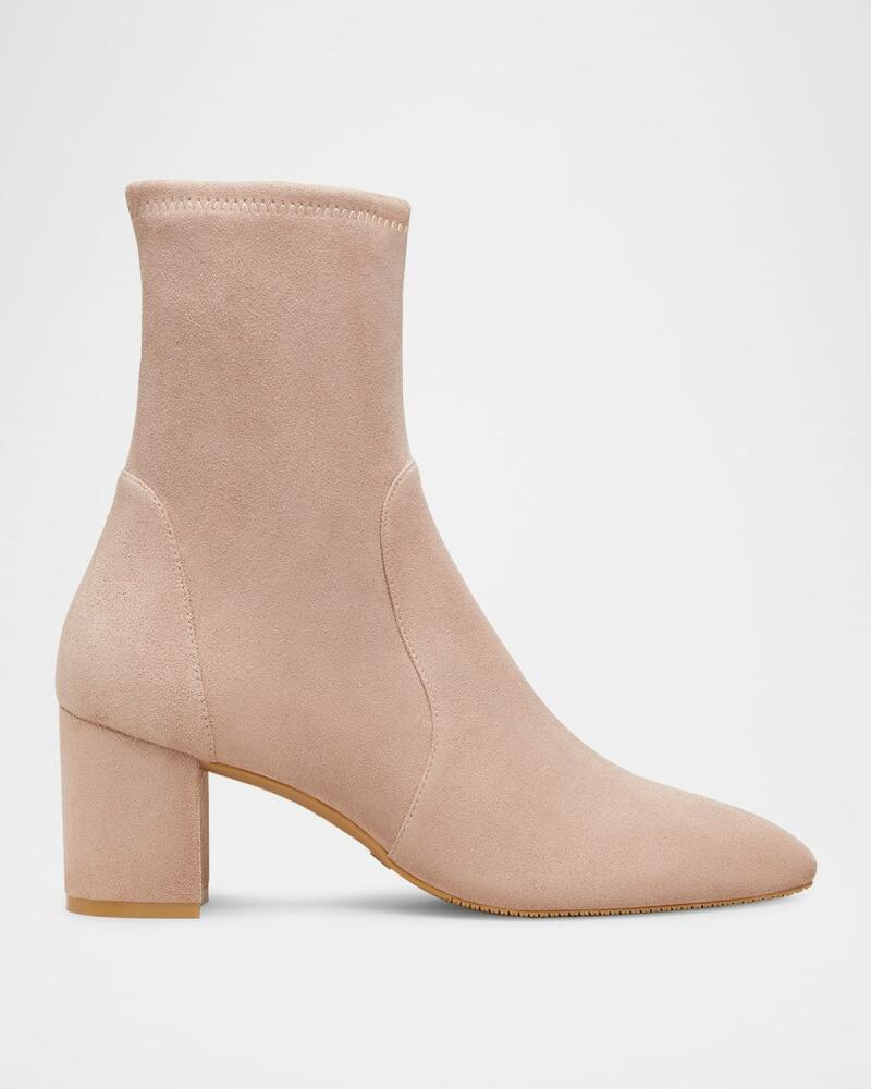 Stuart Weitzman Yuliana Stretch Suede Ankle Booties Cover