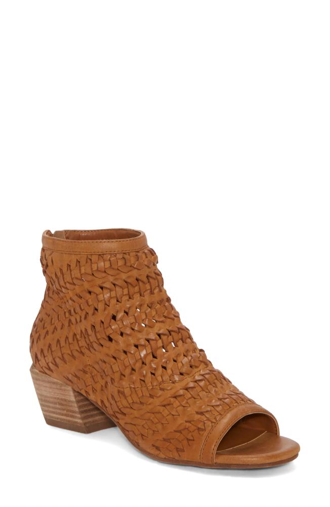 Lucky Brand Mofira Open Toe Bootie in Tan Dexter Cover