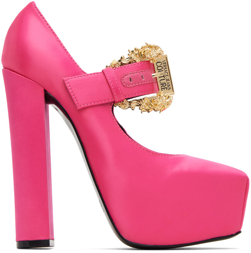 Versace Jeans Couture Pink Hurley Platform Heels Cover