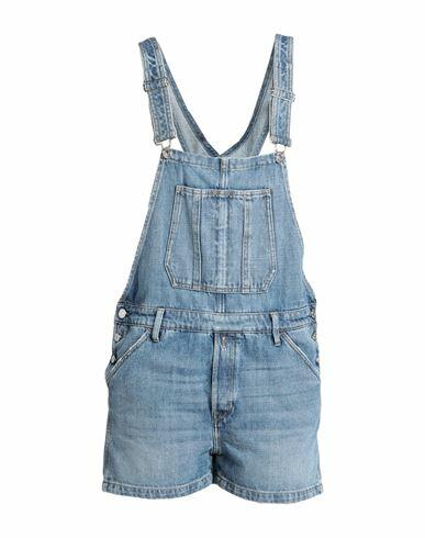 Replay Woman Overalls Blue Cotton Cover