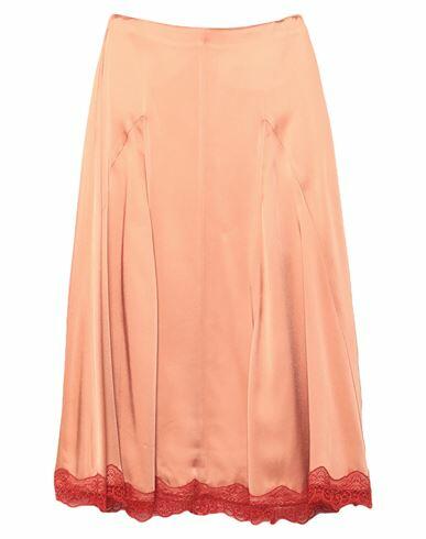 Semicouture Woman Midi skirt Apricot Acetate, Viscose, Polyamide Cover