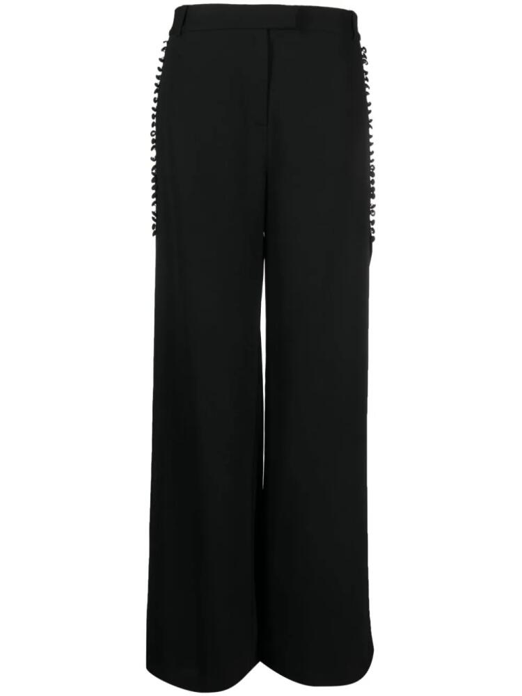 Simkhai Blossom pleated wide-leg trousers - Black Cover