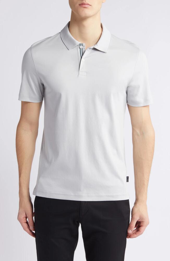 Ted Baker London Zeiter Cotton Polo in Light Grey Cover