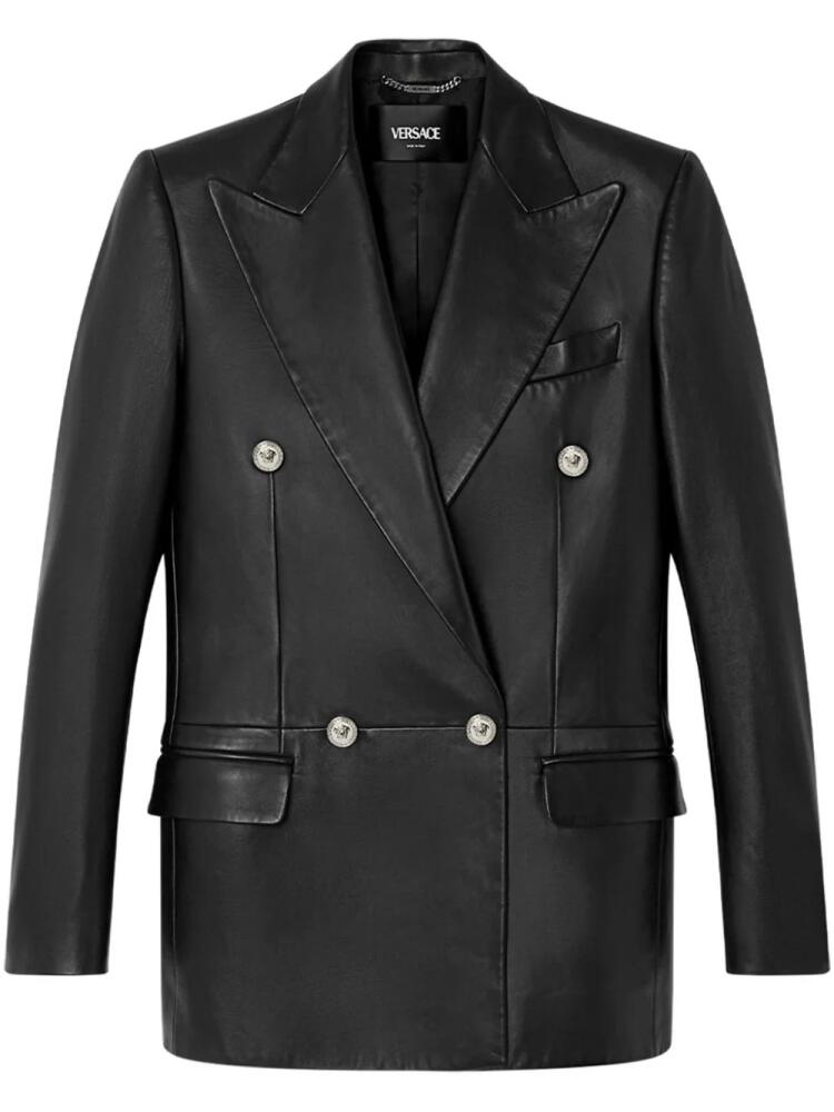 Versace leather blazer - Black Cover