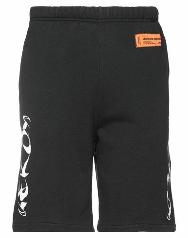 Heron Preston Man Shorts & Bermuda Shorts Black Cotton, Polyester Cover