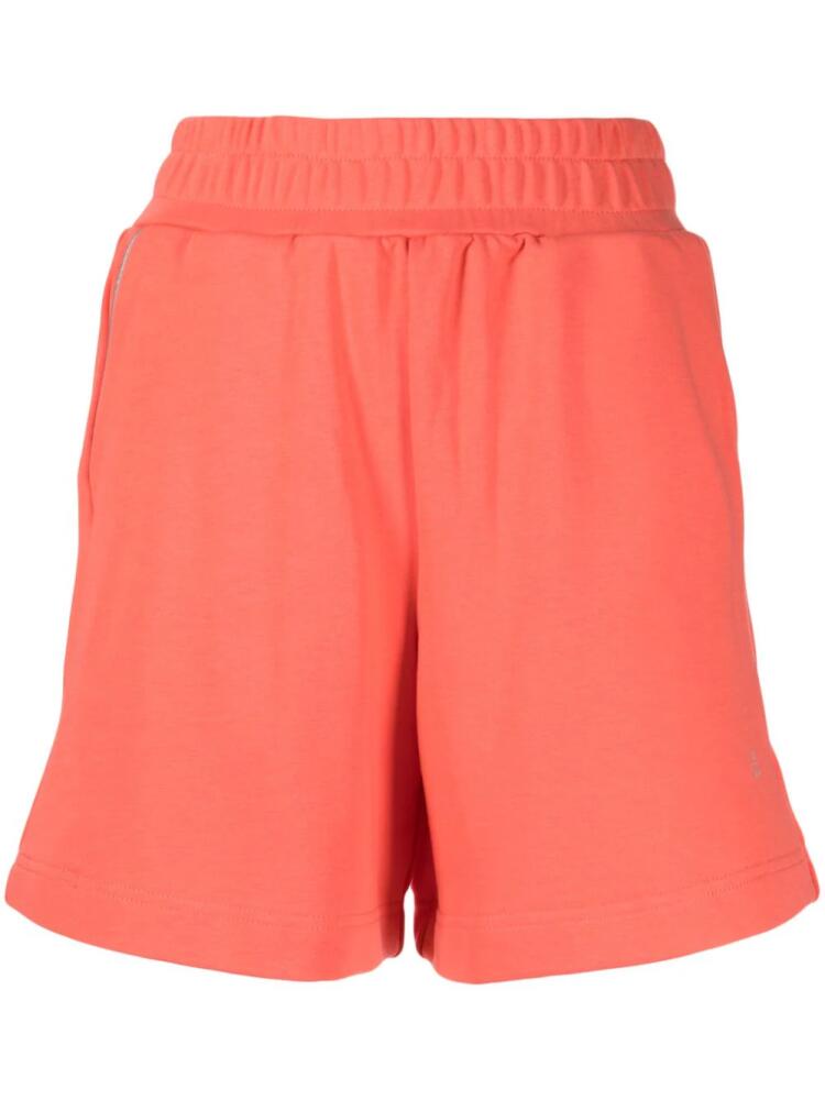 izzue elasticated cotton-blend track shorts - Pink Cover