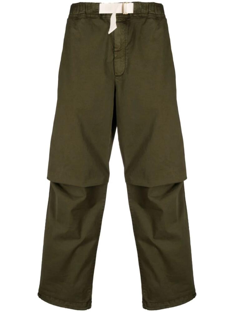 DARKPARK adjustable waist-strap trousers - Green Cover