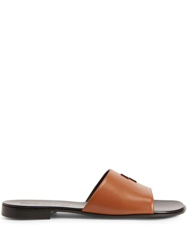 Giuseppe Zanotti Darrin Flash flat slides - Brown Cover