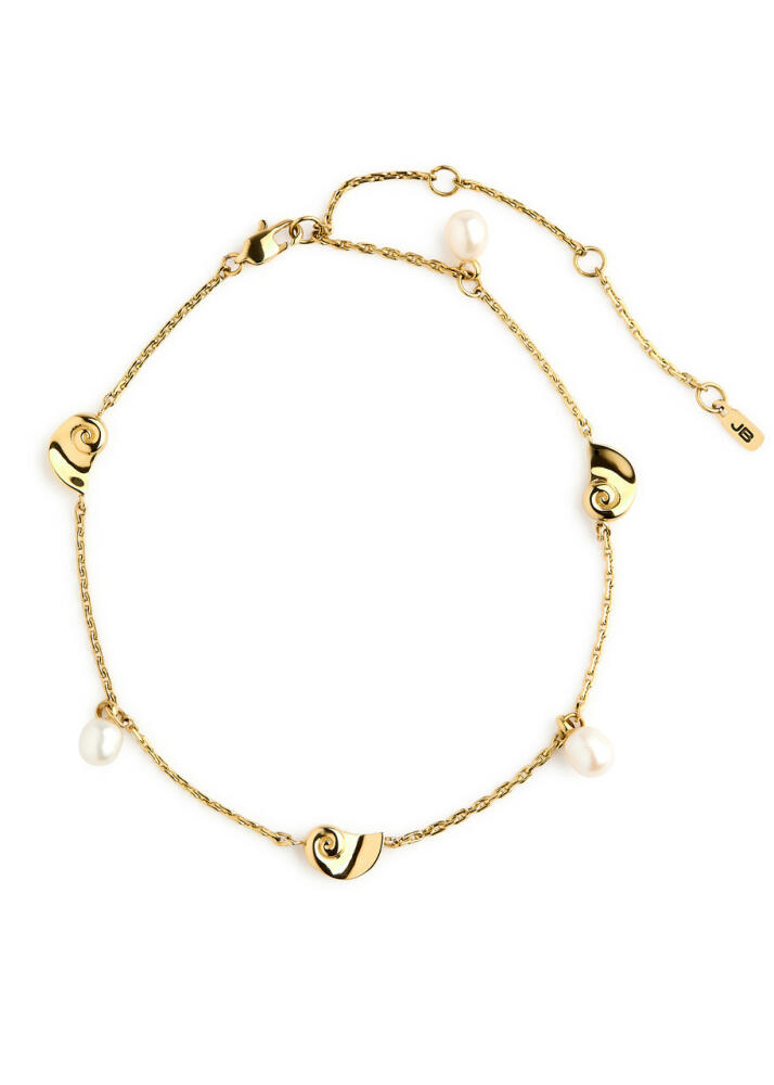 Jenny Bird Lucille Embellished Gold Ion-plated Anklet Cover