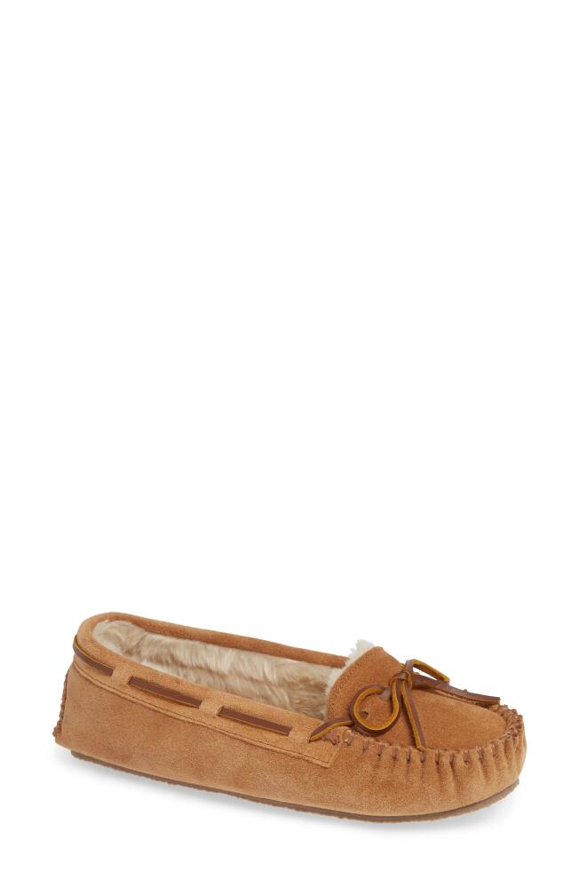 Minnetonka Cally Slipper in Cinnamon Suede Cover